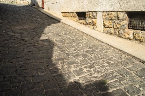 Stone Sidewalk Repair in Redwood City
